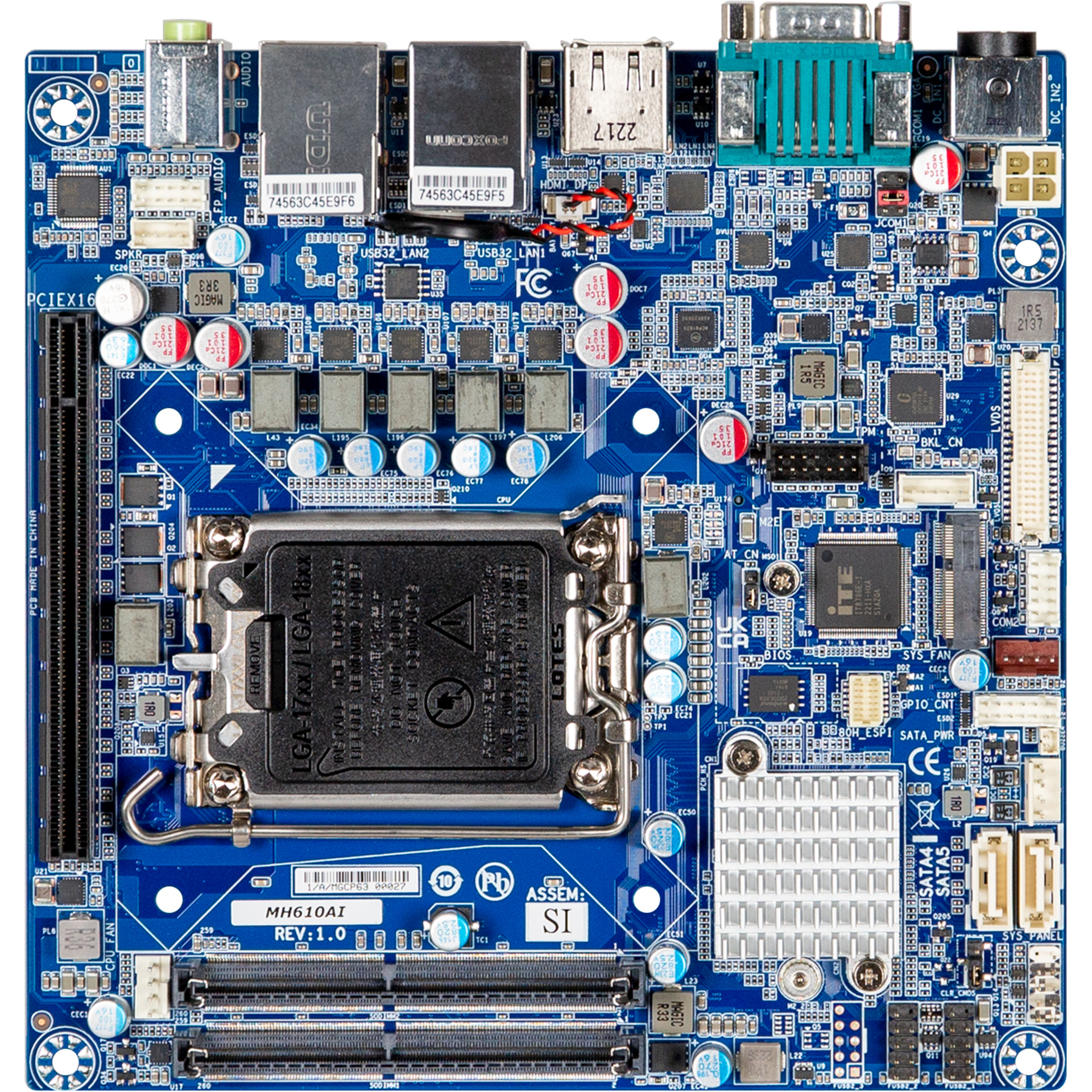 IndustrialMBs/mITX-H610A