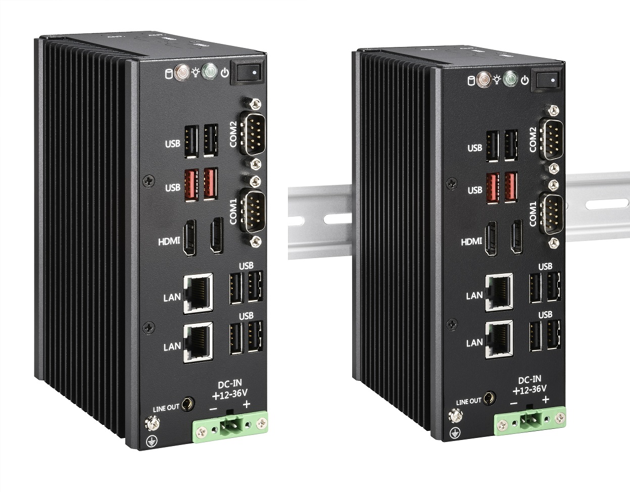 fanlessboxpc AES-1061 Alder Lake N97 WM/Din Rail