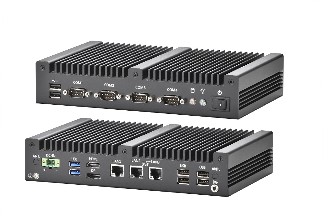 fanlessboxpc AES-2021 Elkhart Lake with 2xPoE for WT